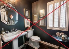 6 الأخطاء الشائعة التي يجب تجنبها عند تزيين المرحاض نموذجي. وحلولها