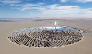 محطة للطاقة الشمسية الصينية الأولى في الملح المنصهر على السلطة الكاملة